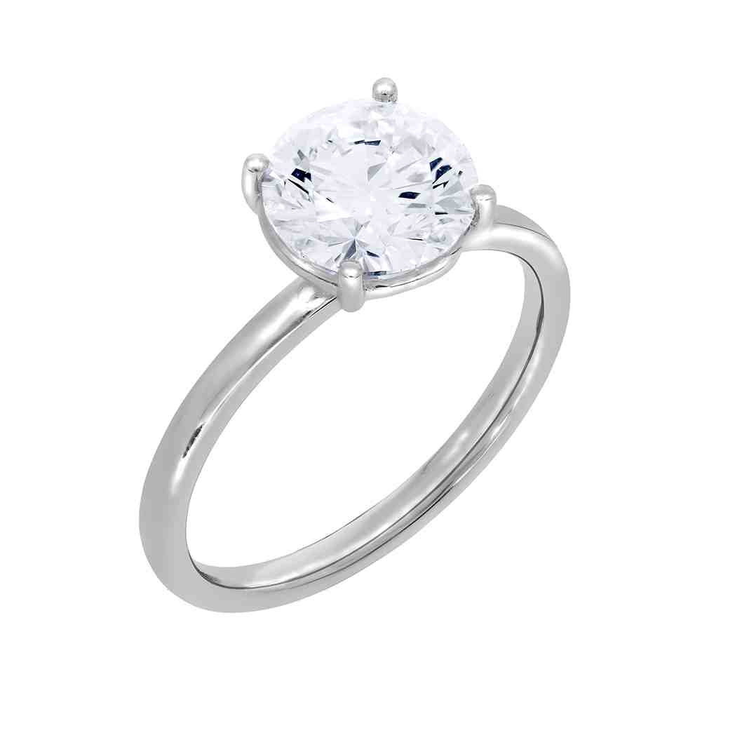 Round Brilliant Cut Lab Created Diamond Engagement Ring LR12701ARD2.00